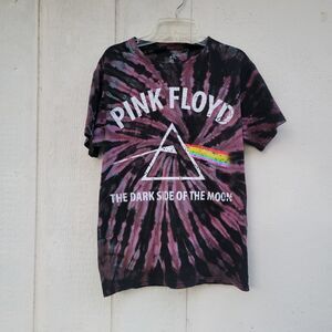 Pink Floyd dark side of the moon tie dyed band tshirt wmns small